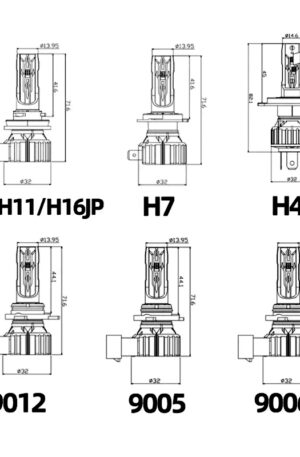 led headlight bulb E2