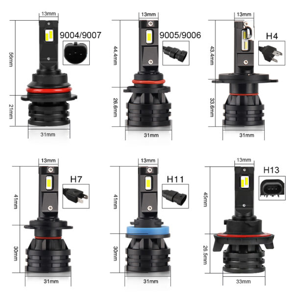 led headlight bulb M2